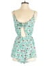 En Creme 100% Rayon Tropical Teal Romper Size S - photo 1