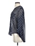 Dna Couture 100% Polyester Polka Dots Blue 3/4 Sleeve Blouse Size S - photo 5