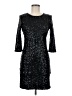 Boohoo 100% Polyester Black Cocktail Dress Size 6 - photo 1