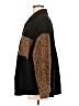 Shein Animal Print Black Coat Size 6 - photo 5