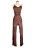 American Eagle Outfitters 100% Viscose Paisley Brown Jumpsuit Size XXS - photo 1