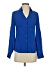 Express Blue Long Sleeve Blouse Size XS - photo 1