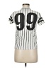 ON FIRE 100% Cotton Silver Short Sleeve Top Size M - photo 2