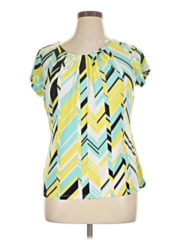 Worthington Short Sleeve Blouse (view 1)