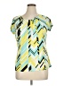 Worthington Yellow Short Sleeve Blouse Size XL (petite) - photo 1