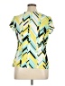 Worthington Yellow Short Sleeve Blouse Size XL (petite) - photo 2