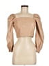 7 For All Mankind 100% Polyurethane Tan 3/4 Sleeve Blouse Size M - photo 1