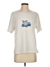 Assorted Brands Print Ivory Short Sleeve T-Shirt Size S - photo 1