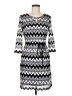 Sandra Darren Chevron-herringbone Gray Casual Dress Size 8 (petite) - photo 1