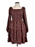 BTFBM 100% Polyester Paisley Red Casual Dress Size L - photo 1