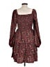 BTFBM 100% Polyester Paisley Red Casual Dress Size L - photo 2