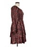BTFBM 100% Polyester Paisley Red Casual Dress Size L - photo 4