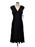 Chaps Solid Black Casual Dress Size L - photo 1