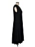 Chaps Solid Black Casual Dress Size L - photo 4