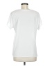 Soprano 100% Polyester White Short Sleeve Top Size M - photo 2