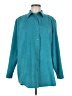 Freeport Studio 100% Polyester Teal Long Sleeve Blouse Size M - photo 1