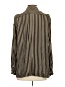 Jones Studio 100% Rayon Stripes Black Long Sleeve Button-Down Shirt Size P (petite) - photo 2