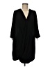 Aqua 100% Polyester Black Casual Dress Size M - photo 1