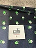 CAbi 100% Polyester Polka Dots Blue Black 3/4 Sleeve Blouse Size L - photo 7