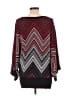 Ashley Stewart Chevron-herringbone Red Burgundy Pullover Sweater Size 12 - photo 2