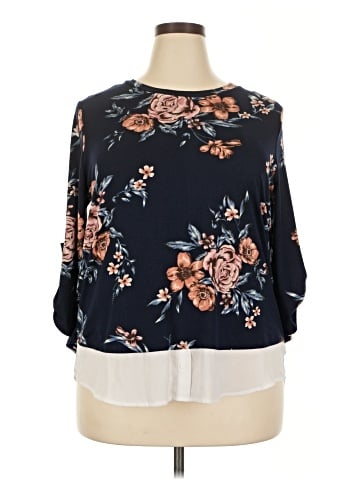 Faith and Joy 3/4 Sleeve Blouse (view 1)