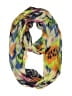 April 100% Viscose Animal Print Yellow Green Scarf One size - photo 1
