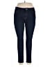 Faded Glory Solid Blue Jeans Size 18 - photo 1