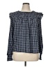Ann Taylor LOFT Blue Long Sleeve Blouse Size XL - photo 1