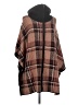 Tahari Plaid Brown Poncho Size S - photo 1