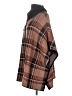 Tahari Plaid Brown Poncho Size S - photo 5