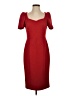 Calvin Klein Solid Red Cocktail Dress Size 4 - photo 1