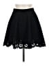 Unbranded Solid Black Casual Skirt Size M - photo 2
