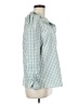 Unbranded 100% Polyester Checkered-gingham Green Long Sleeve Blouse Size M - photo 4