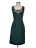 MIKAEL AGHAL 100% Polyester Teal Cocktail Dress Size 2 - photo 1