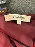 Simple Retro 100% Polyester Paisley Burgundy Cocktail Dress Size L - photo 6