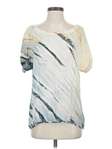 Language Short Sleeve Blouse (view 1)