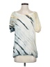 Language Tie-dye Ivory Short Sleeve Blouse Size S - photo 1