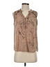 Wit & Wisdom 100% Polyester Tan Sleeveless T-Shirt Size S - photo 1