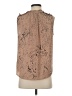 Wit & Wisdom 100% Polyester Tan Sleeveless T-Shirt Size S - photo 2
