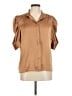 Ann Taylor 100% Polyester Brown Short Sleeve Blouse Size M - photo 1