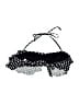 Cocoship Polka Dots Black Swimsuit Top Size M - photo 2
