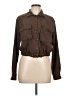 Unbranded 100% Rayon Brown Long Sleeve Blouse Size L - photo 1