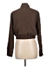 Unbranded 100% Rayon Brown Long Sleeve Blouse Size L - photo 2