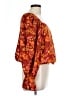 Easel 100% Rayon Orange 3/4 Sleeve Blouse Size S - photo 4