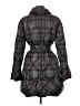 Guess 100% Polyester Plaid Gray Coat Size M (estimated) - photo 2