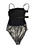 fleur du mal Metallic Silver One Piece Swimsuit Size XS - photo 2