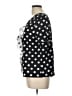 Unbranded 100% Polyester Polka Dots Black Short Sleeve Blouse Size L - photo 5