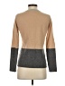 Sofie 100% Cashmere Color Block Tan Cashmere Pullover Sweater Size S - photo 2