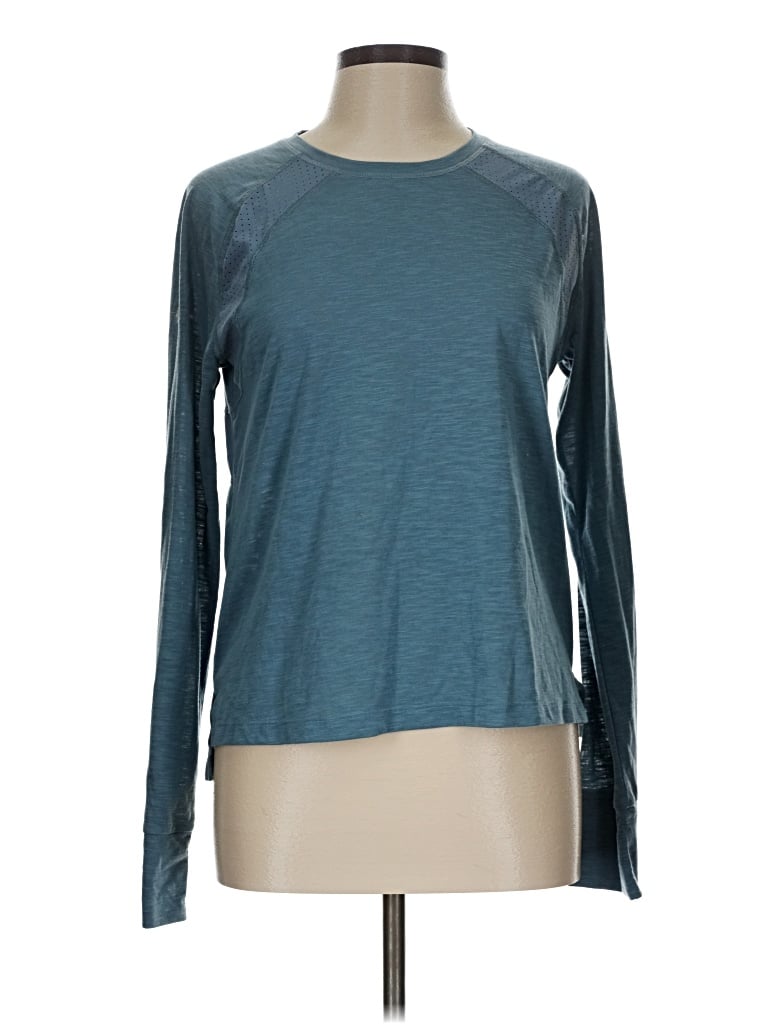 Pre-owned Sweaty Betty Long Sleeve T-shirt In Blue