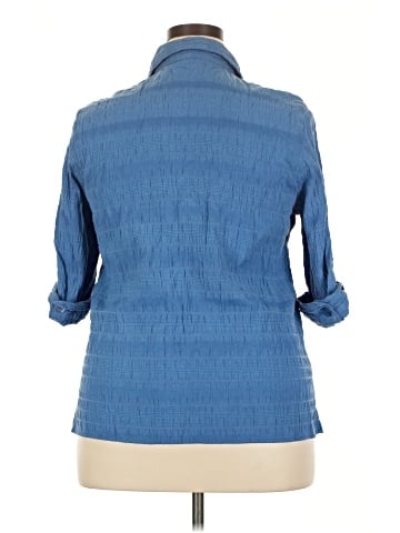 Rebecca Malone 3/4 Sleeve Button-Down Shirt (view 2)